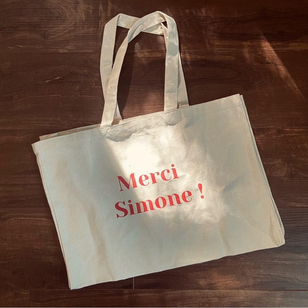 🔥CLOSET CLEAR OUT🔥NEW Simone Persele Paris Large Cotton Tote Bag